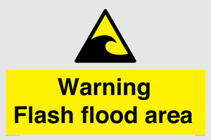 Warning Flash flood area